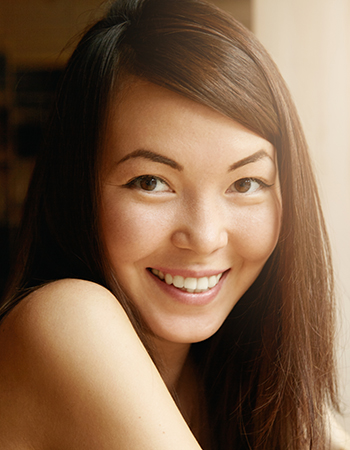 Woman smiling at camera